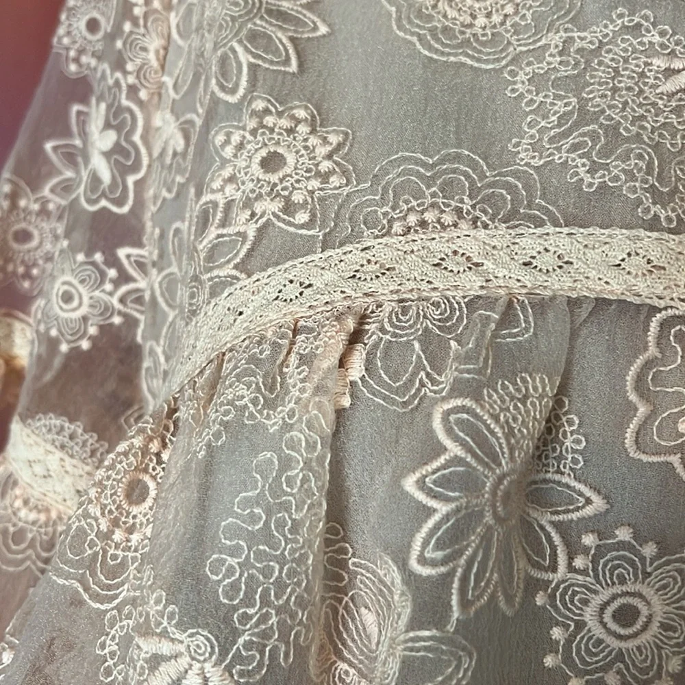 Brand new Listicle pale pink lace top - Picture 4 of 14